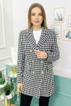 159785 Kazayagi Desen Astarli Blazer Ceket